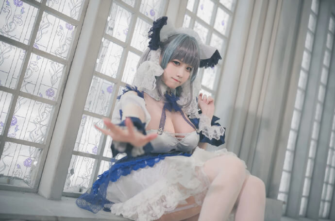 碧蓝航线柴郡|可畏|天狼星女仆装cos|cn桃景三酪