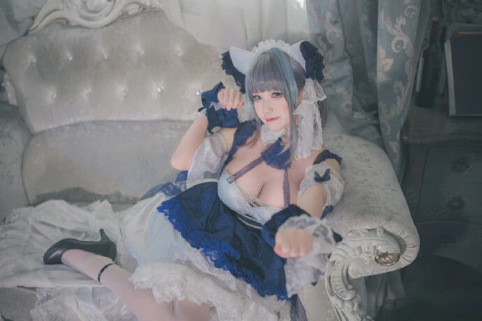 碧蓝航线柴郡|可畏|天狼星女仆装cos|cn桃景三酪