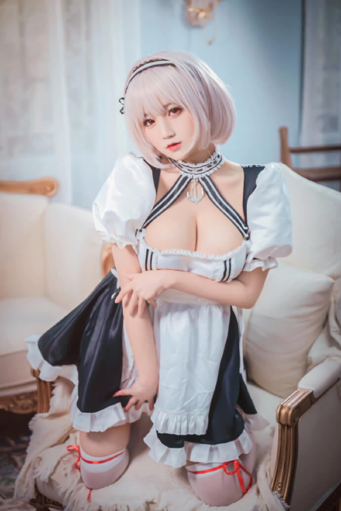 碧蓝航线柴郡|可畏|天狼星女仆装cos|cn桃景三酪