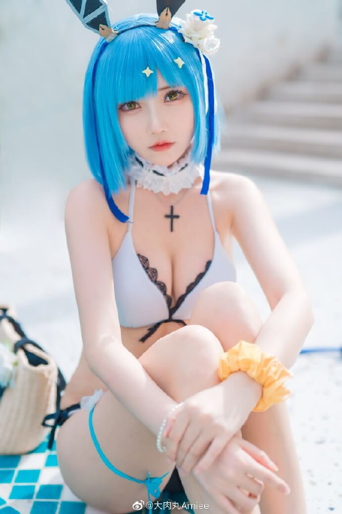 碧蓝航线加斯科涅泳装cosplay 碧蓝航线加斯科涅'夏季环境应对外装'cos参上