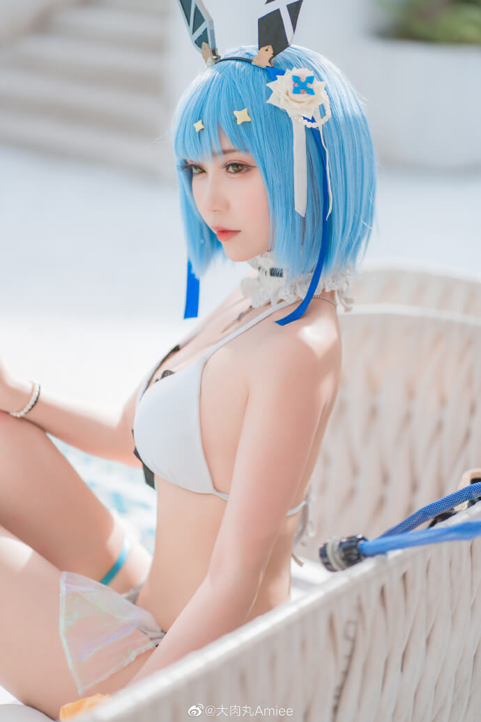 碧蓝航线加斯科涅泳装cosplay 碧蓝航线加斯科涅'夏季环境应对外装'cos参上