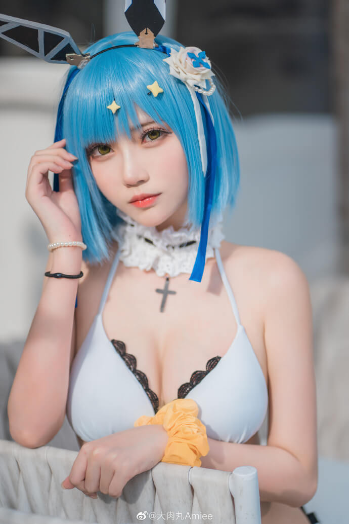 碧蓝航线加斯科涅泳装cosplay 碧蓝航线加斯科涅'夏季环境应对外装'cos参上