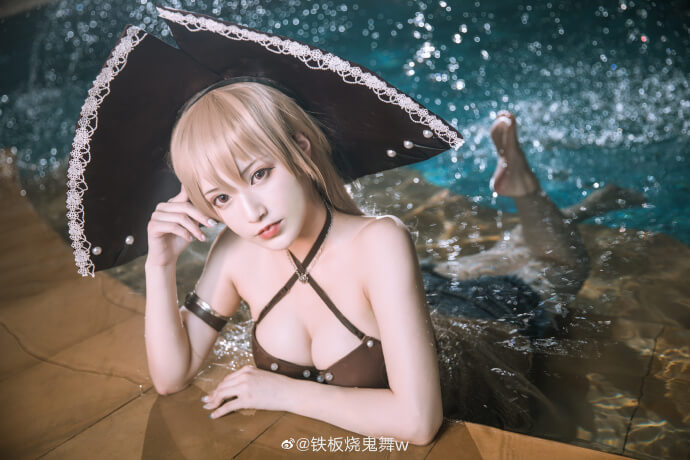 碧蓝航线让巴尔泳装cosplay 碧蓝航线让巴尔秘密的Après midi泳装cos