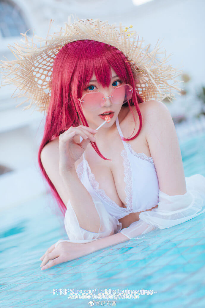 碧蓝航线絮库夫cosplay 碧蓝航线絮库夫泳装cos|cn瓜希酱