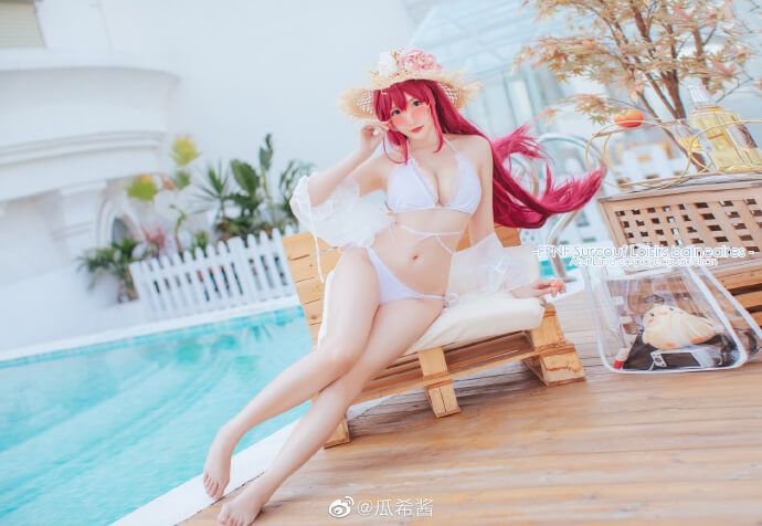 碧蓝航线絮库夫cosplay 碧蓝航线絮库夫泳装cos|cn瓜希酱