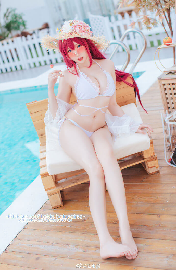 碧蓝航线絮库夫cosplay 碧蓝航线絮库夫泳装cos|cn瓜希酱
