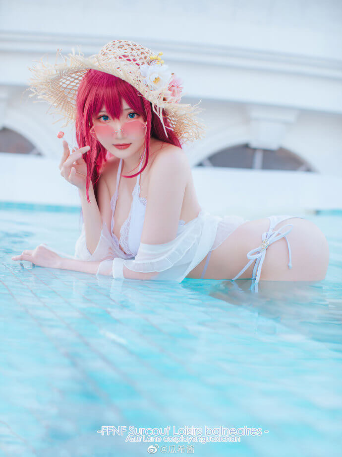 碧蓝航线絮库夫cosplay 碧蓝航线絮库夫泳装cos|cn瓜希酱