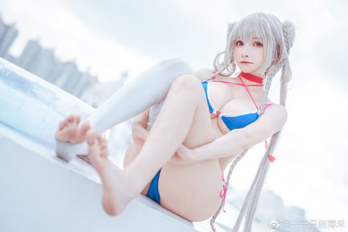 碧蓝航线可畏泳装cosplay 碧蓝航线可畏【海边的“皇家淑女”】
