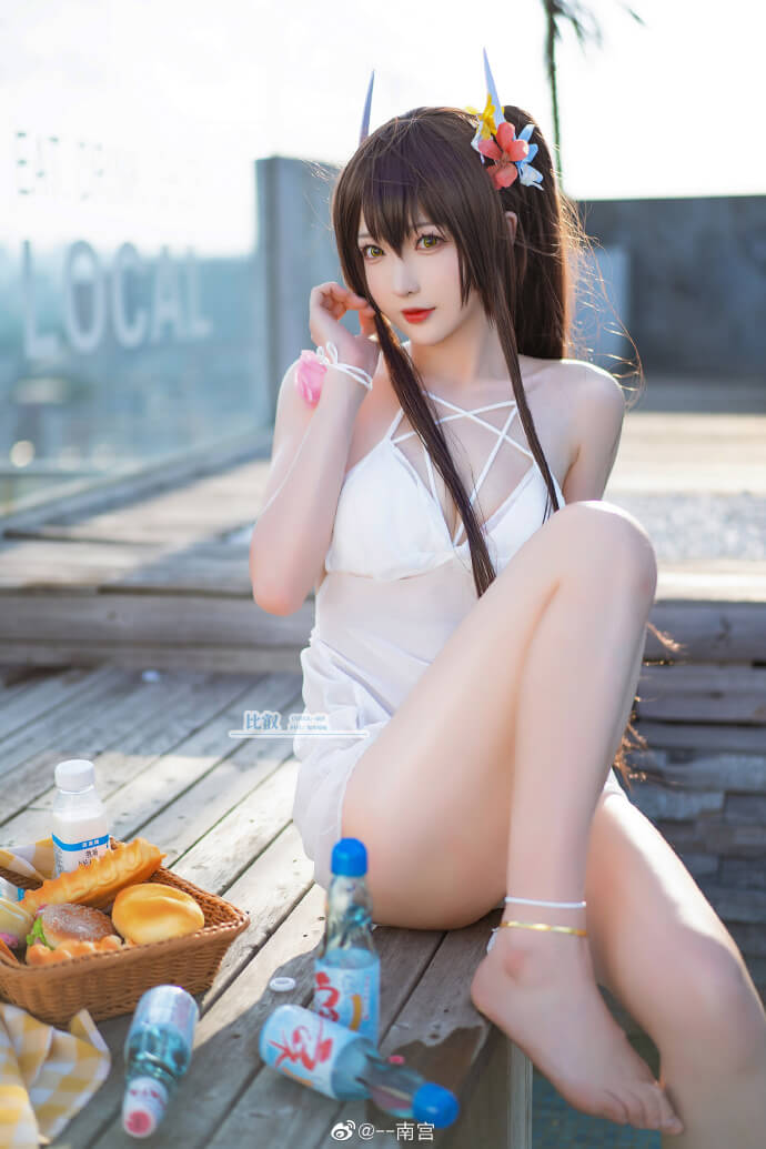 碧蓝航线比叡泳装cosplay 碧蓝航线比叡泳装cos图片