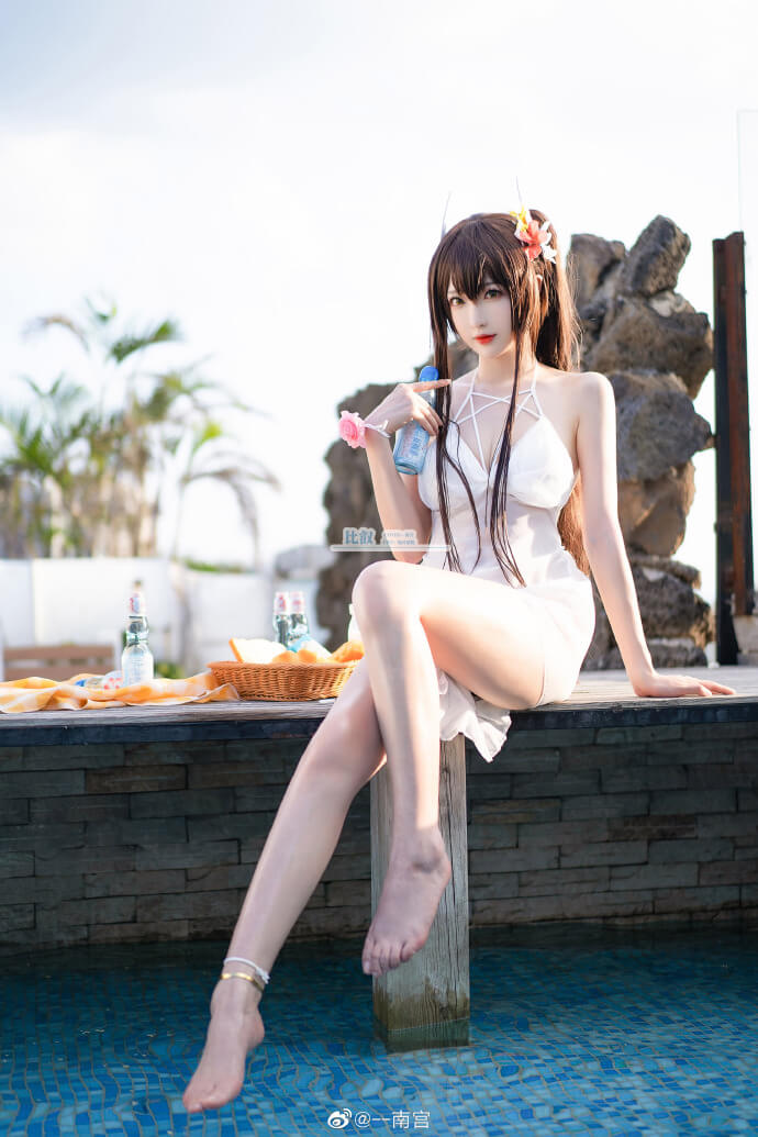 碧蓝航线比叡泳装cosplay 碧蓝航线比叡泳装cos图片