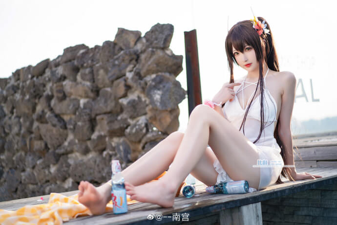 碧蓝航线比叡泳装cosplay 碧蓝航线比叡泳装cos图片