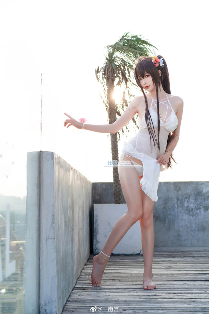 碧蓝航线比叡泳装cosplay 碧蓝航线比叡泳装cos图片
