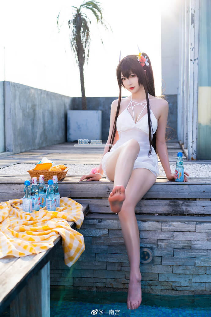 碧蓝航线比叡泳装cosplay 碧蓝航线比叡泳装cos图片