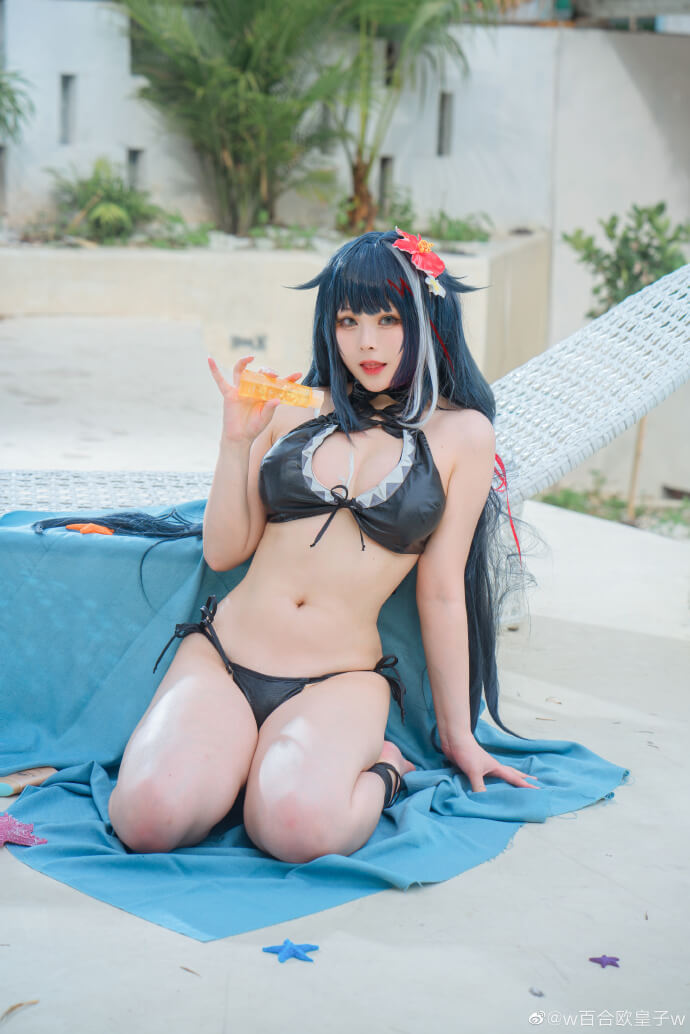 碧蓝航线德意志泳装cosplay 碧蓝航线德意志泳装皮肤cos