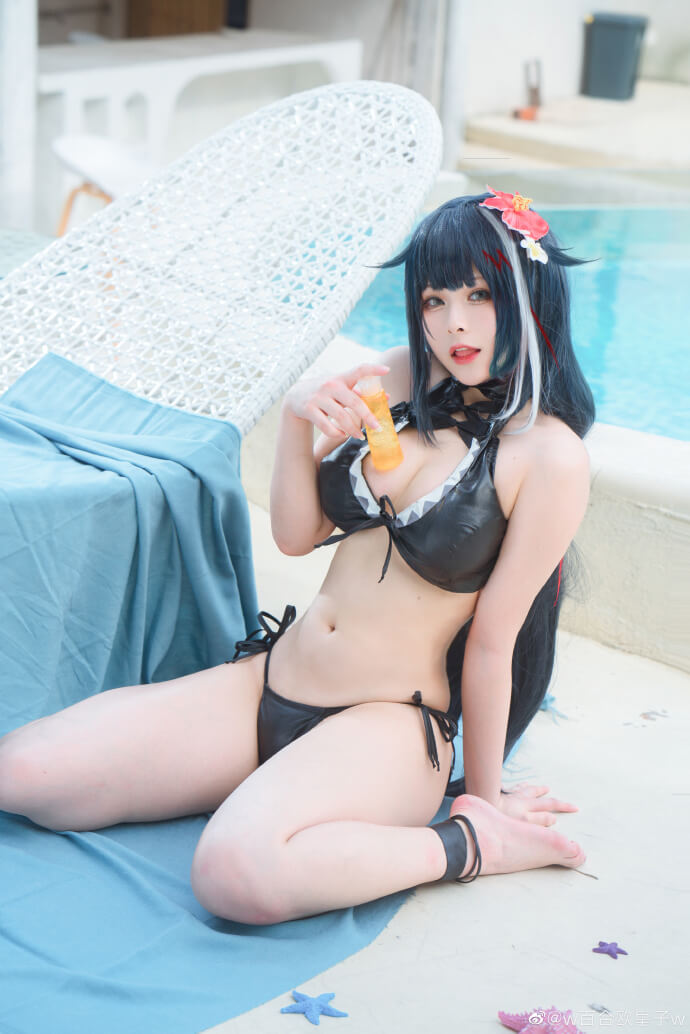 碧蓝航线德意志泳装cosplay 碧蓝航线德意志泳装皮肤cos