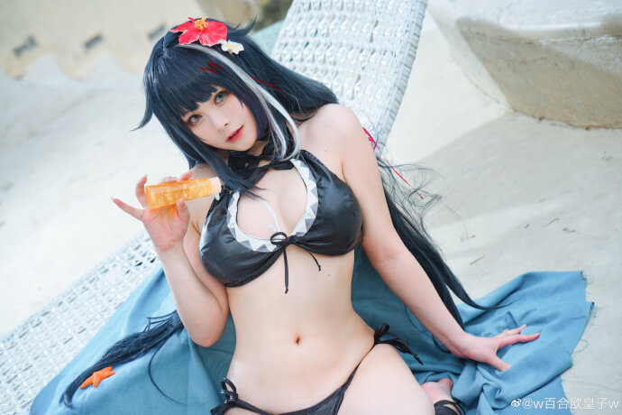 碧蓝航线德意志泳装cosplay 碧蓝航线德意志泳装皮肤cos