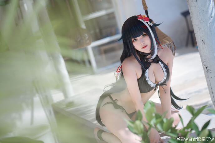 碧蓝航线德意志泳装cosplay 碧蓝航线德意志泳装皮肤cos
