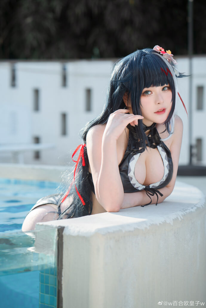 碧蓝航线德意志泳装cosplay 碧蓝航线德意志泳装皮肤cos
