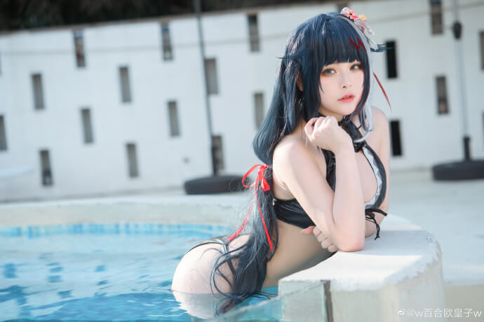 碧蓝航线德意志泳装cosplay 碧蓝航线德意志泳装皮肤cos