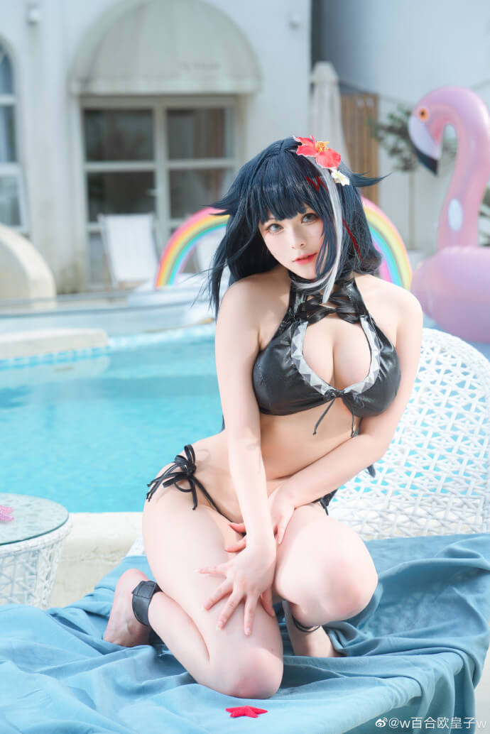 碧蓝航线德意志泳装cosplay 碧蓝航线德意志泳装皮肤cos
