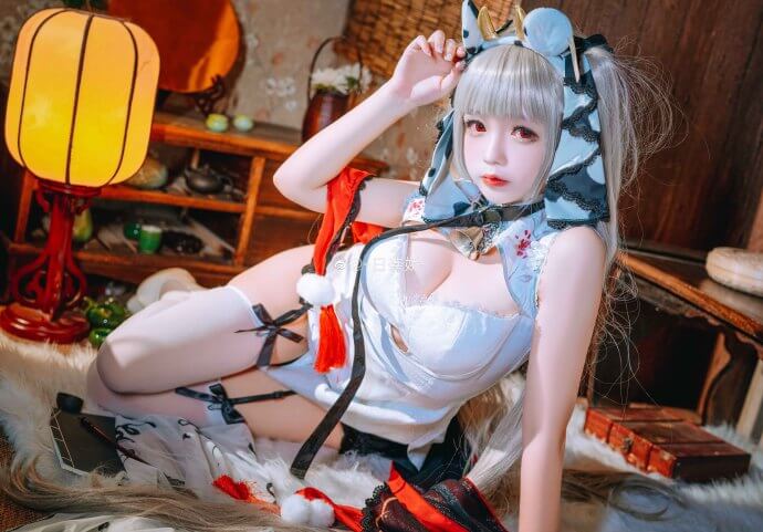 碧蓝航线可畏旗袍cosplay给人一种沁人心脾的美