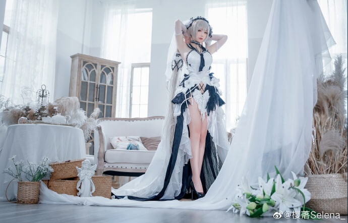 碧蓝航线可畏礼服「梳妆中的大小姐」cos|cn樱落Selena_