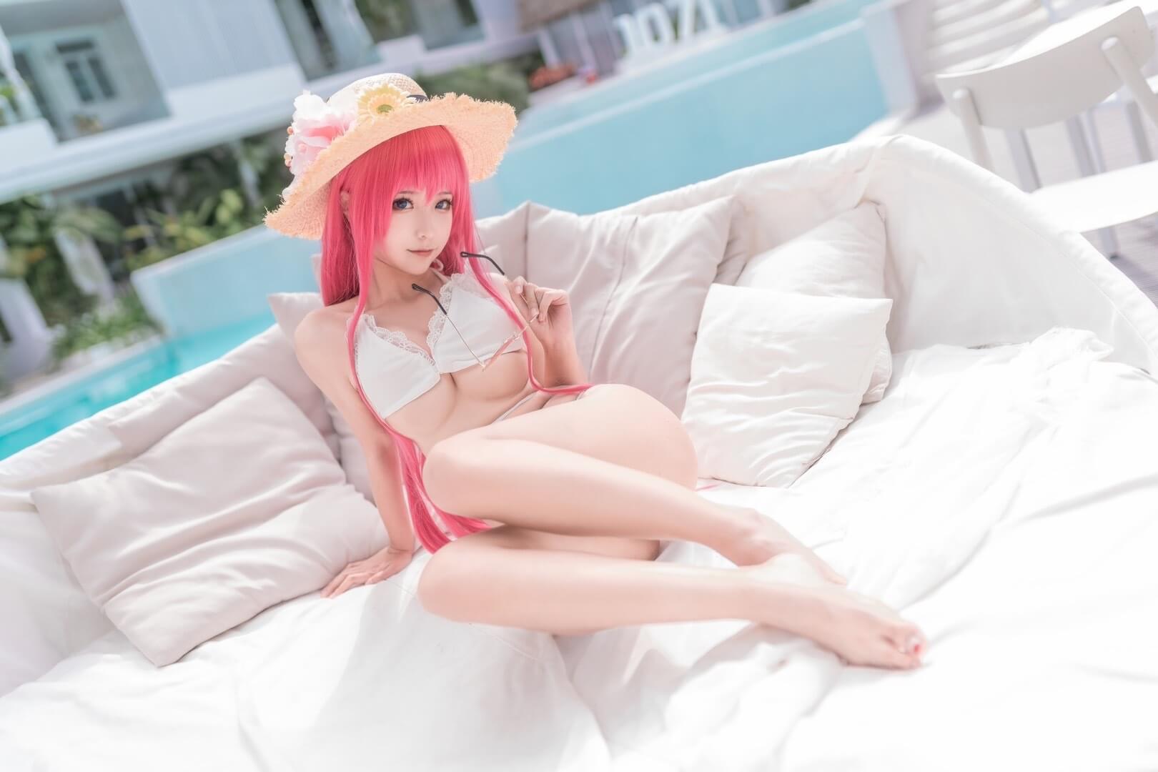 碧蓝航线絮库夫【Loisirs balneaires】cos 碧蓝航线絮库夫泳装cosplay