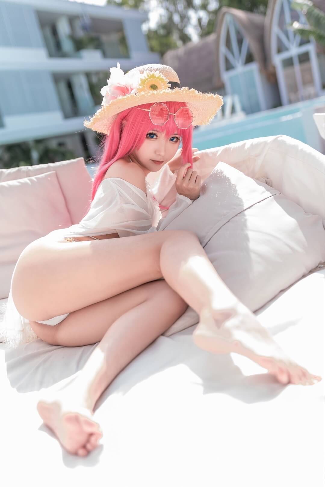 碧蓝航线絮库夫【Loisirs balneaires】cos 碧蓝航线絮库夫泳装cosplay