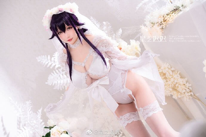 碧蓝航线吾妻誓约婚纱cos 碧蓝航线吾妻「纯洁憧憬」cosplay