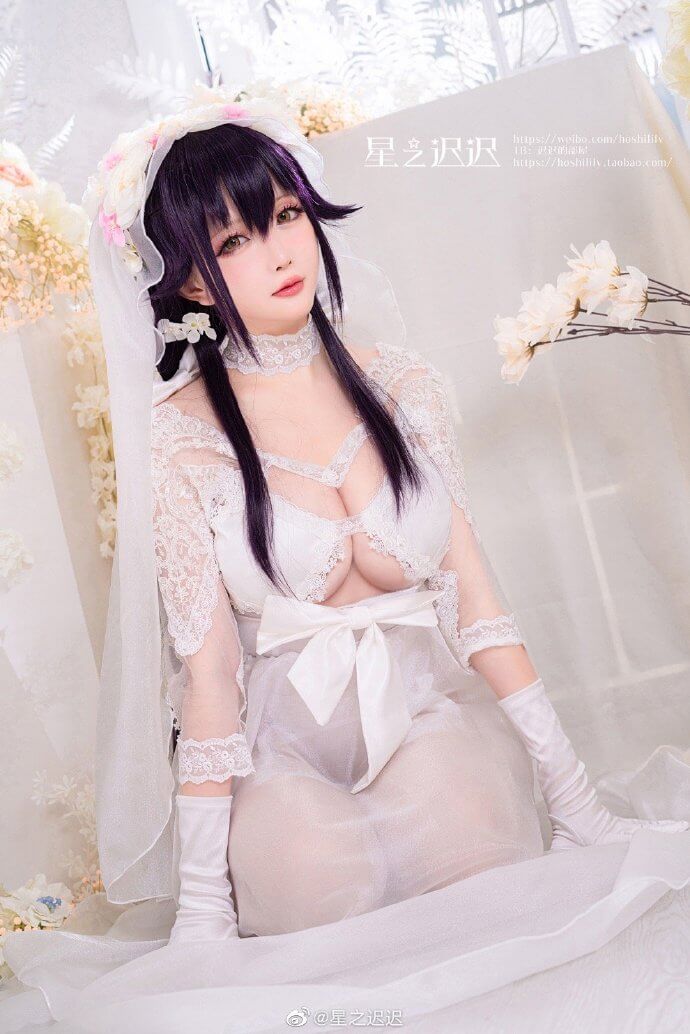 碧蓝航线吾妻誓约婚纱cos 碧蓝航线吾妻「纯洁憧憬」cosplay