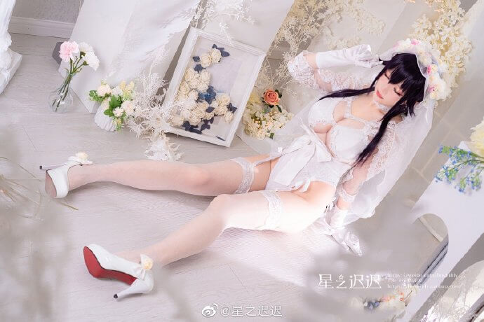 碧蓝航线吾妻誓约婚纱cos 碧蓝航线吾妻「纯洁憧憬」cosplay