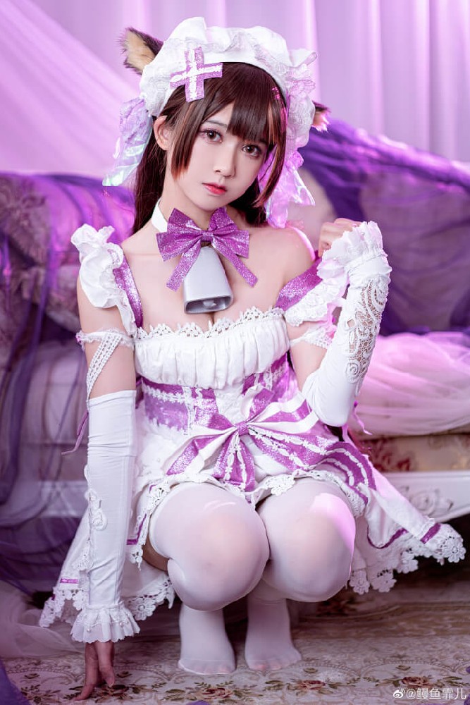碧蓝航线樫野女仆cos 碧蓝航线牛牛女仆装cosplay
