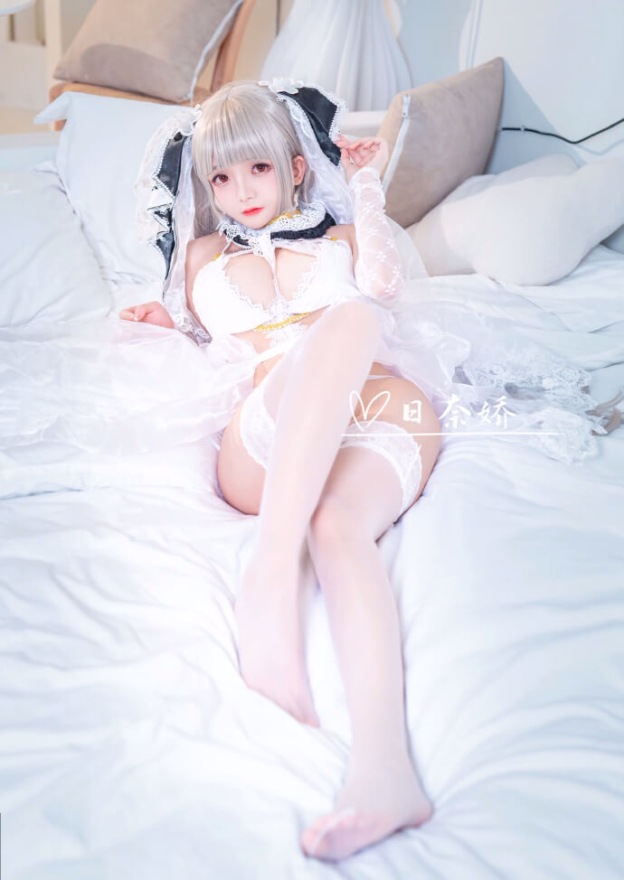 碧蓝航线可畏婚纱cos同人礼服|cn日奈娇