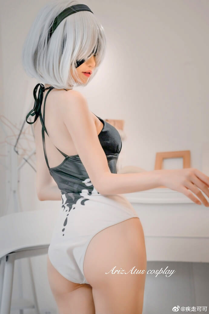 尼尔机械纪元2B小姐姐同人泳装cos 尼尔机械2B泳装cosplay