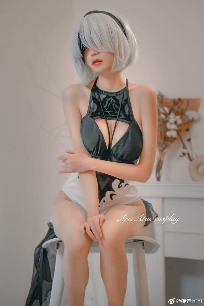 尼尔机械纪元2B小姐姐同人泳装cos 尼尔机械2B泳装cosplay