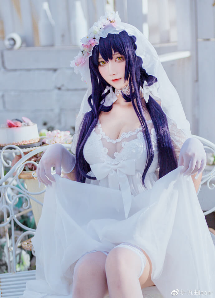 碧蓝航线吾妻婚纱cosplay 碧蓝航线吾妻美丽的花嫁cos