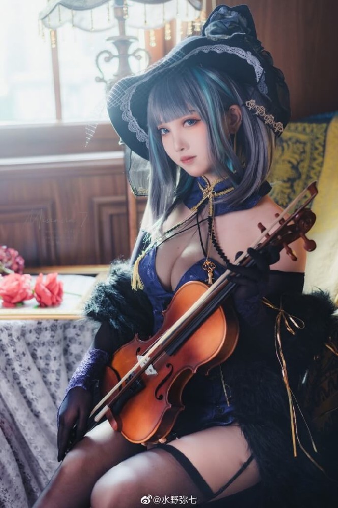 碧蓝航线柴郡换装cos「音乐绚烂CaitSith」|cn水野弥七