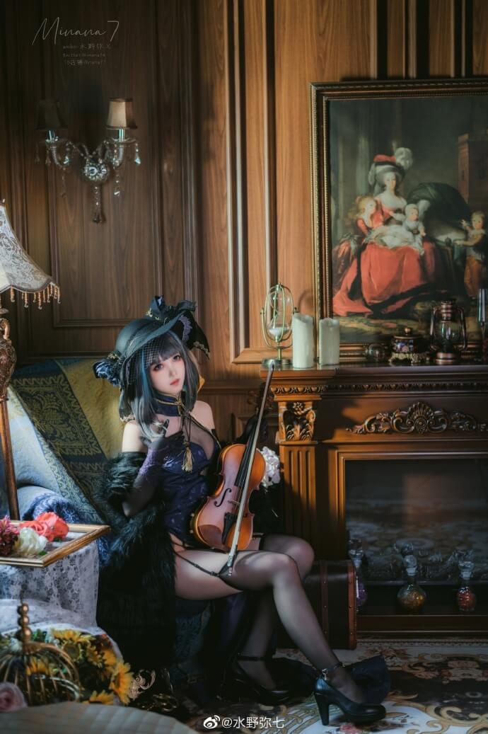 碧蓝航线柴郡换装cos「音乐绚烂CaitSith」|cn水野弥七