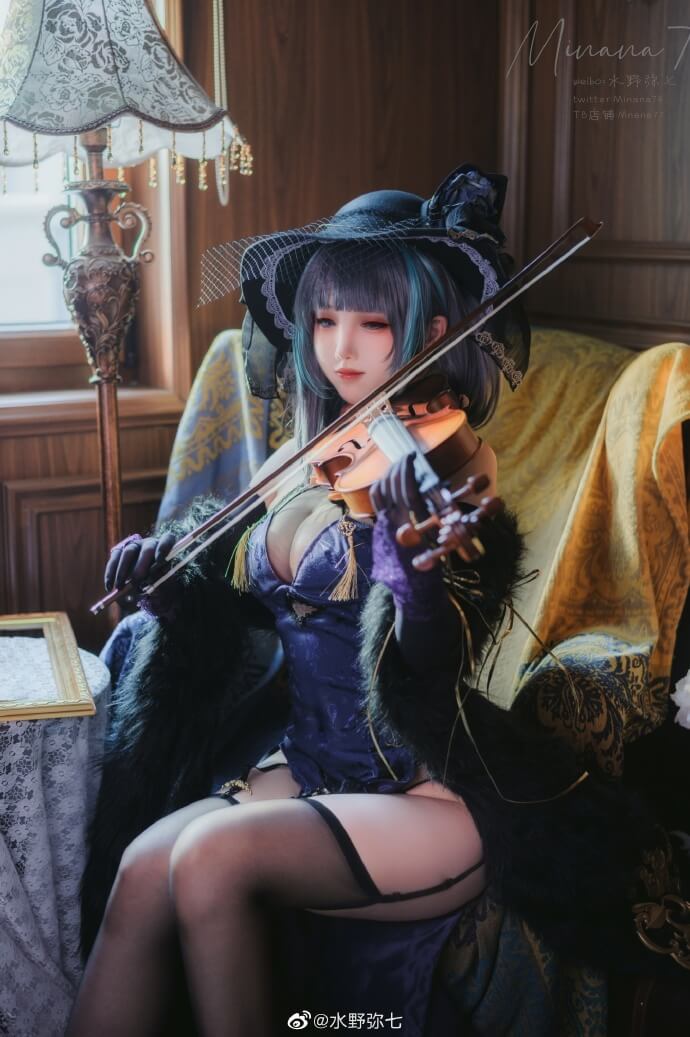 碧蓝航线柴郡换装cos「音乐绚烂CaitSith」|cn水野弥七