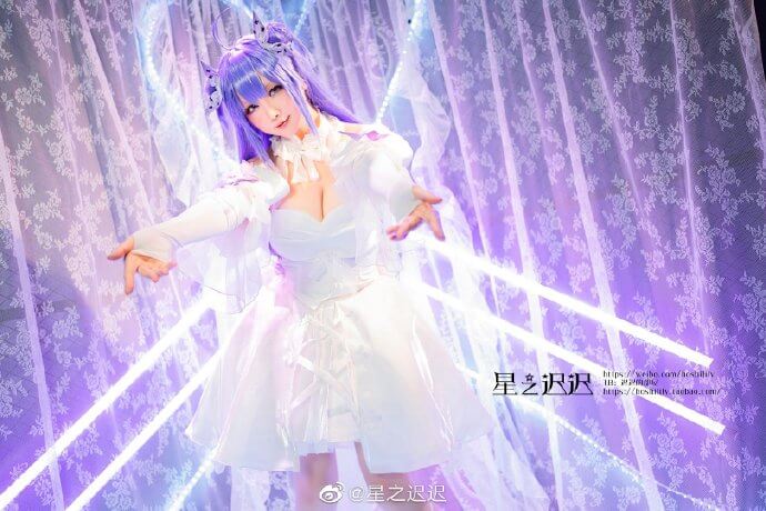 碧蓝航线独角兽cosplay 独角兽偶像天使的My Night