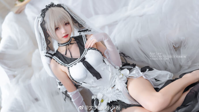 碧蓝航线可畏换装 「梳妆中的大小姐」cosplay