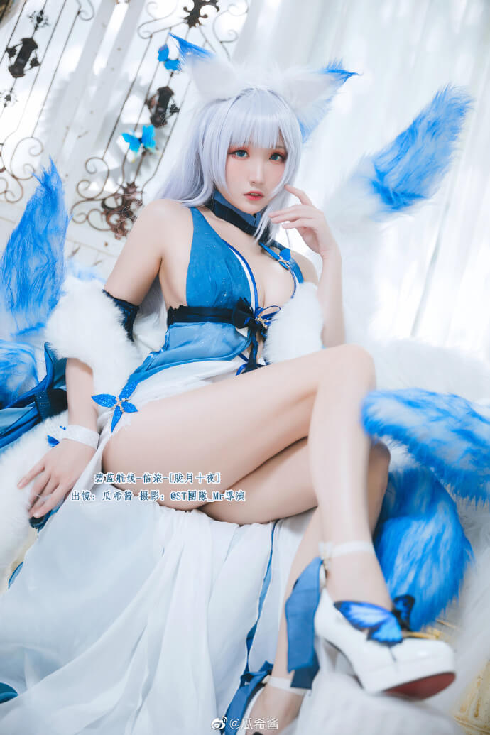 碧蓝航线信浓礼服「胧月十夜」cos|cn瓜希酱