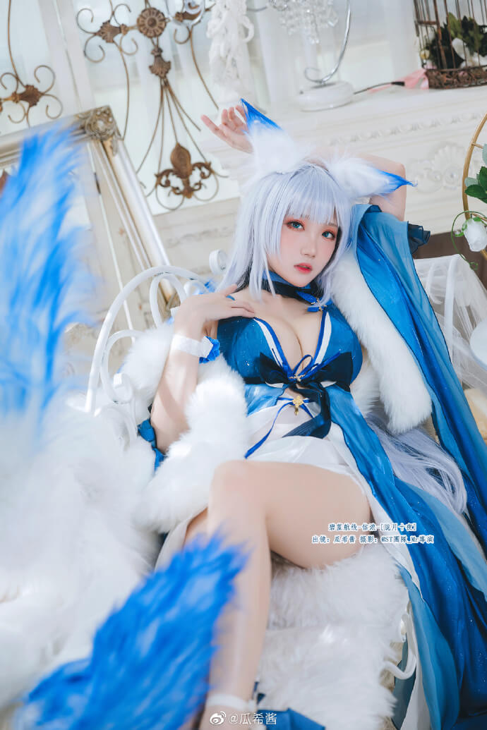 碧蓝航线信浓礼服「胧月十夜」cos|cn瓜希酱