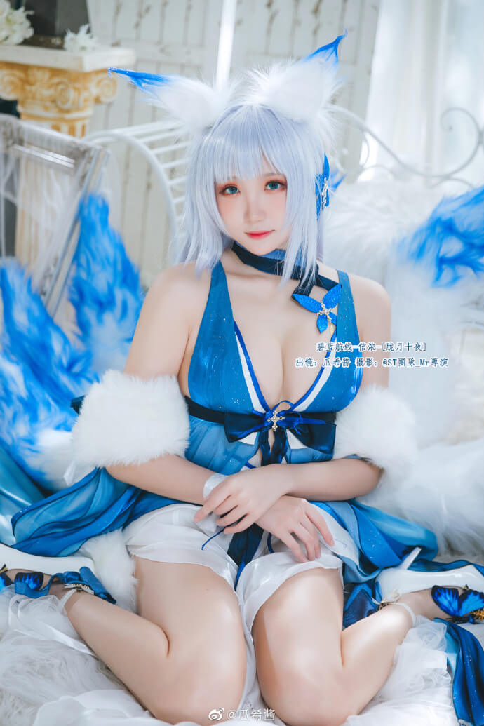 碧蓝航线信浓礼服「胧月十夜」cos|cn瓜希酱