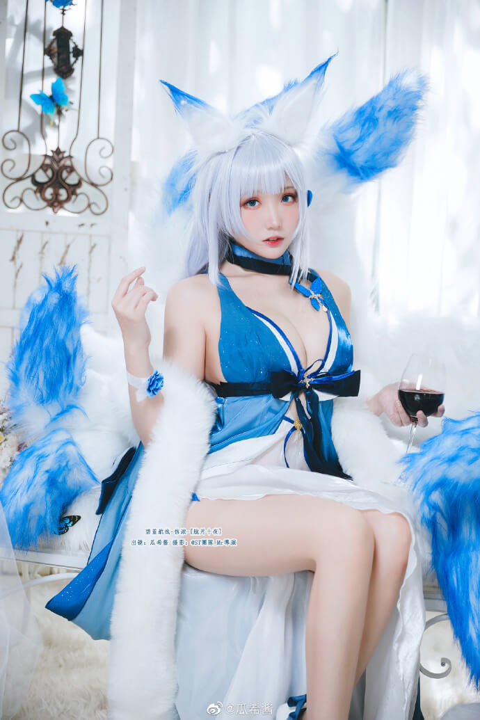 碧蓝航线信浓礼服「胧月十夜」cos|cn瓜希酱