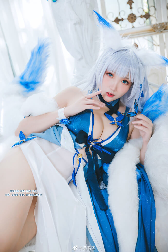 碧蓝航线信浓礼服「胧月十夜」cos|cn瓜希酱