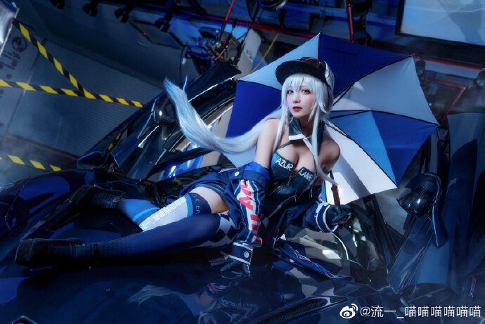 碧蓝航线SSR企业赛车女郎cos 企业换装「Wind Catcher」参上~