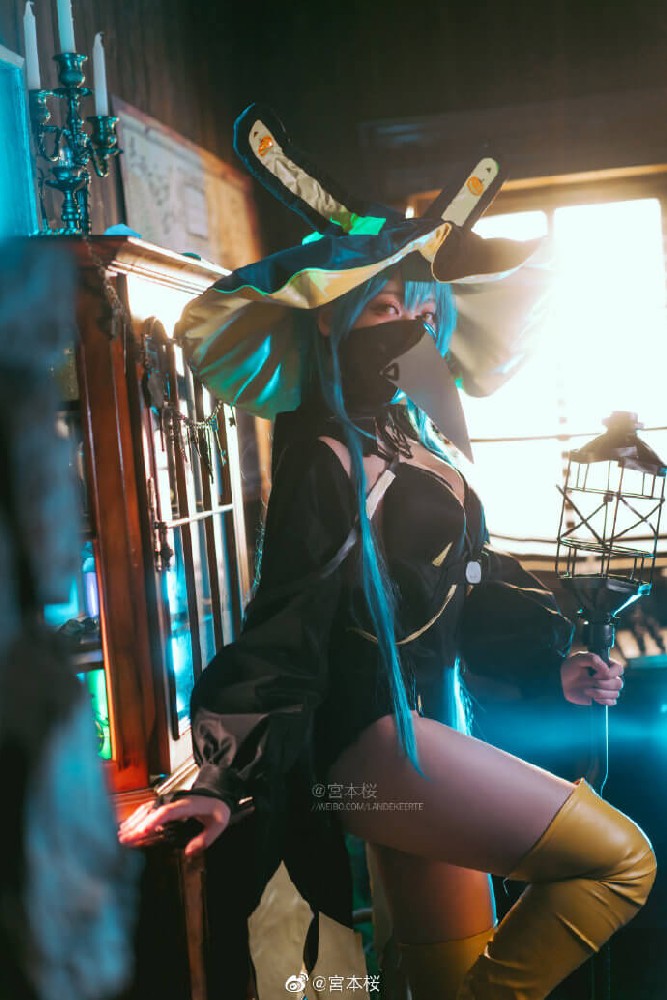 碧蓝航线树城万圣节换装cos 碧蓝航线树城「古堡奇谈」cosplay