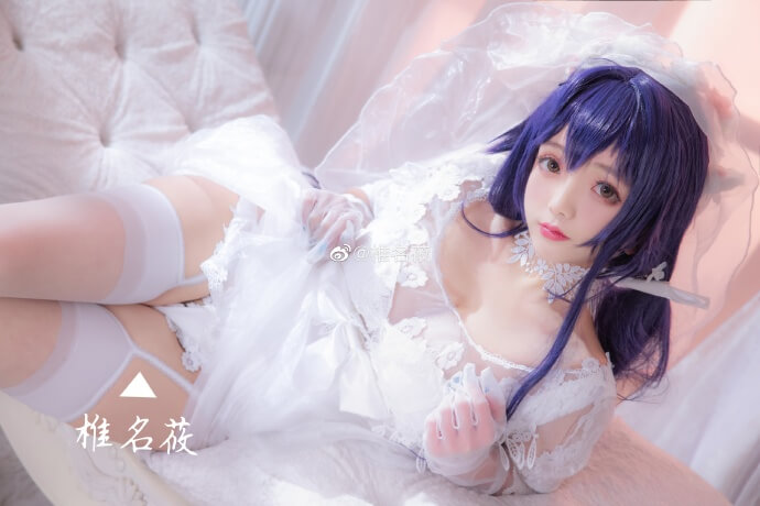 碧蓝航线吾妻婚纱cosplay 碧蓝航线吾妻誓约纯洁憧憬cos
