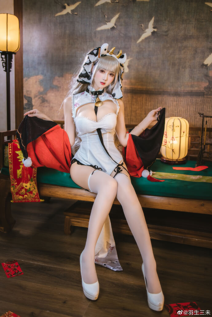 《碧蓝航线》可畏cosplay(碧蓝航线可畏旗袍cos)